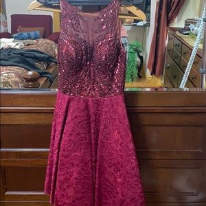 Mini flare formal dress